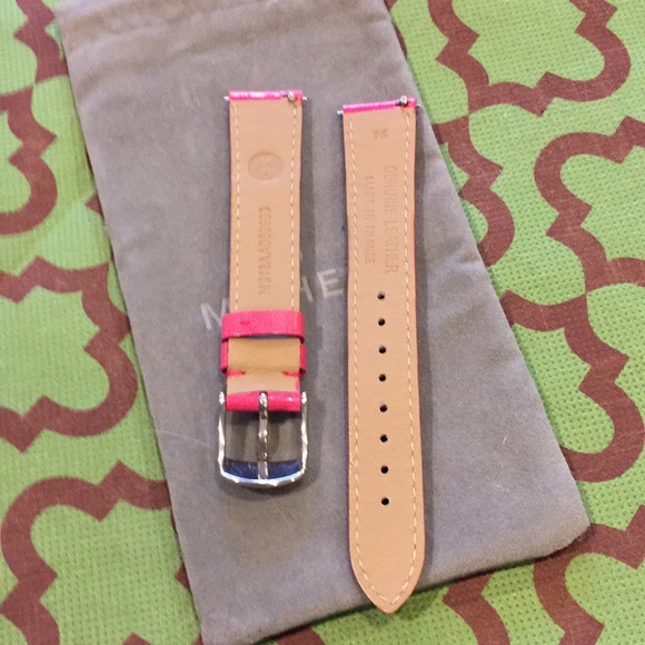 New authentic Michele watch strap 16mm leather - Picture 2 of 2